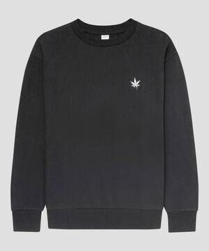 NEW BOAST men's fleece crewneck sweatshirt in black